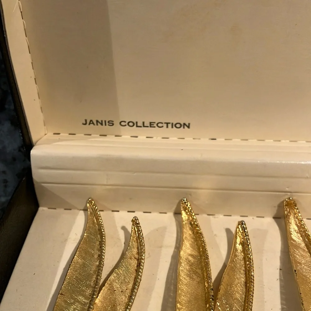 Collectible Rare Vintage 24k Gold Plated Cheese/Butter Spreaders By Janis